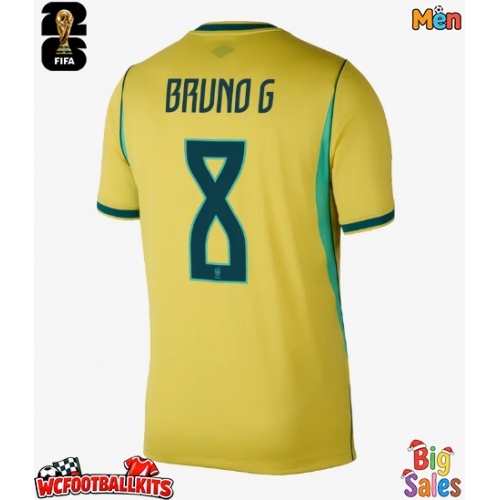 Brazil Bruno Guimaraes #8 Replica Home Stadium Shirt World Cup 2026 Short Sleeve